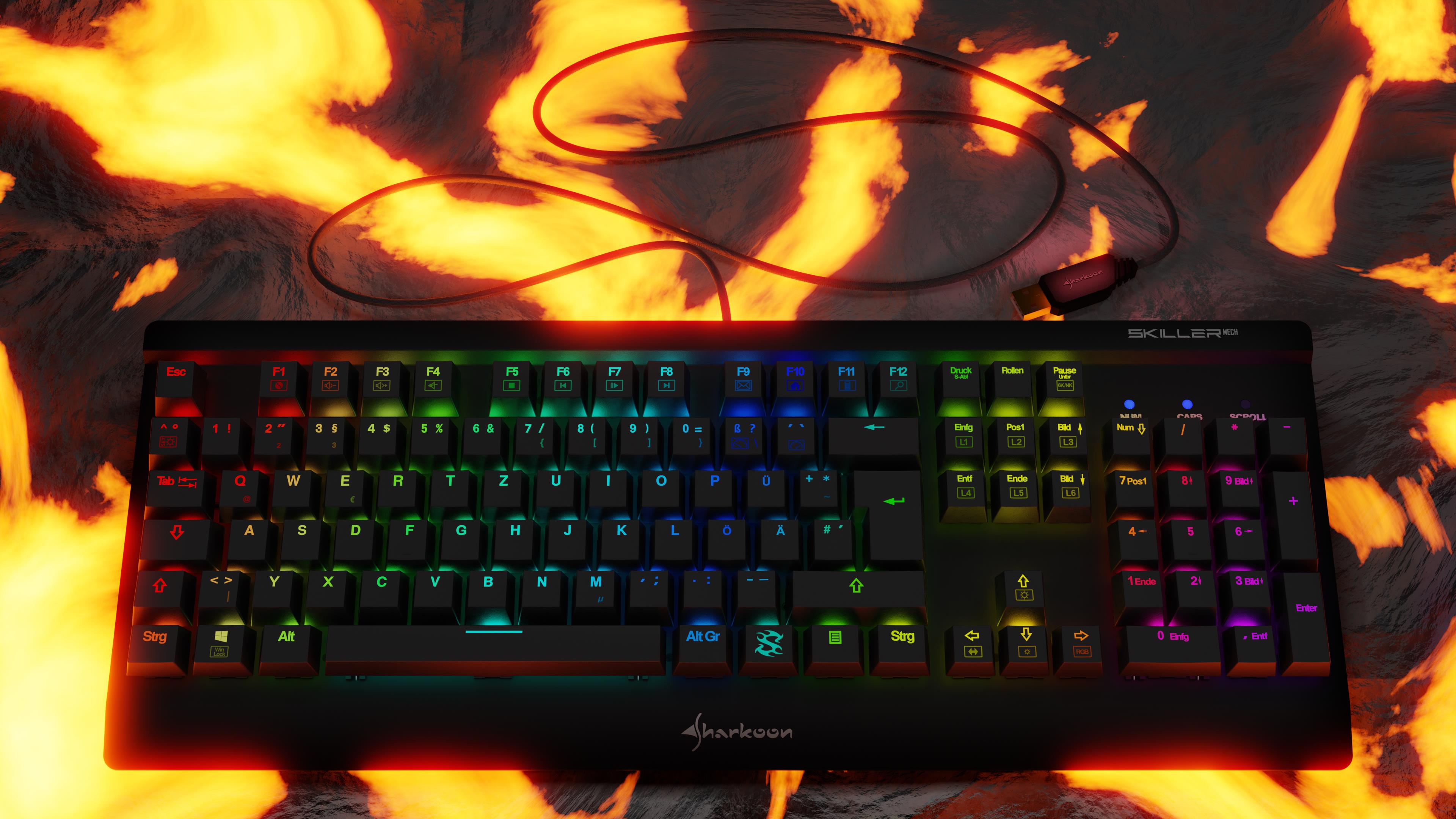 Sharkoon Skiller Mech Keyboard (illuminated) preview image 2